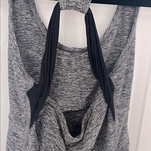 Beyond the Bump Let It Grow Grey Ruched Racerback Maternity Top NOWT - Picture 6 of 7